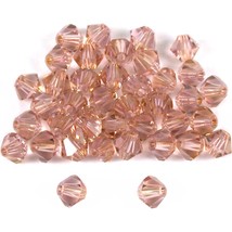 40 Amethyst Bicone Swarovski Crystal Beads 5301 4mm - £15.42 GBP