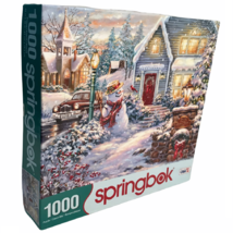 Silent Night Lane 1000 Piece Interlocking Jigsaw Puzzle By Springbok Family Fun - $12.02