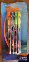 Disney Pixar Finding Nemo 4 Pack Pop Up Pencils New In Package - C1 - $5.93