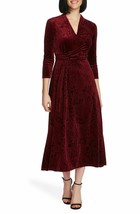 New Chaus Red Velvet Paisley Fit And Flare Midi Dress Size L Size Xl $109 - £72.17 GBP+