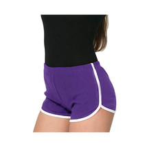  Ladies Gym Shorts   Purple Short Shorts, Booty Cut Shorts Form hugging ... - $15.00