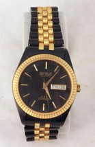 BENRUS CITATION Watch for Women Quartz Black and Gold Tone bracelet - $15.85