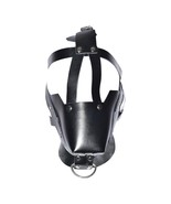 Genuine LEATHER GIMP DOG Puppy Hood Full Mask Mouth Costume Party Play Mask - £220.06 GBP