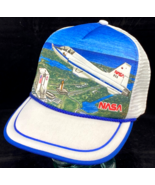 Vintage NASA Hat-3D Image-Snapback Mesh Trucker Cap-Rope Bill-Space Shuttle - $63.12 CAD