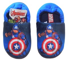 Captain America Marvel Avengers Boys Plush Slippers Size 7-8, 9-10 Or 11-12 Nwt - $14.24