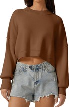 Mock Neck Cropped Sweater - £43.16 GBP