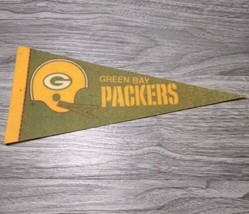 NFL Green Bay Packers Vintage 1980&#39;s 2 Bar Helmet Mini Football Felt Pen... - $151.11 MXN