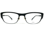 Sama Brille Rahmen EVO BLK Schwarz Rechteckig Cat Eye Voll Felge 50-19-137 - £110.88 GBP