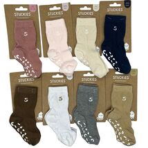 Stuckies Baby Grip Socks Set Anti-Slip Cotton Blend 6-12 Months New Choi... - $5.00