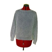 Philosophy Sweater Pullover Heather Blue Women Size Medium Cotton - £28.82 GBP