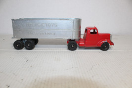 Tootsie Toy Red Semi Truck &amp; Silver Coast to Coast Trailer - £19.73 GBP