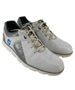 Footjoy Pro SL Men 9.5M White Silver Spikeless Waterproof golf shoes 53266 - $19.95