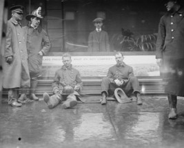 Firemen rest on street after New York City subway fire 1915 Photo Print - $8.81+