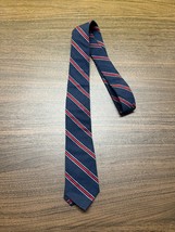 Deo Veritas Blue/Red Striped NeckTie - 58” - NWOT - New - £4.70 GBP