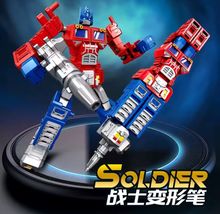 2 in 1 Transformation Robot Pen Toy Deformable Ballpoint Pen Prime - $19.99