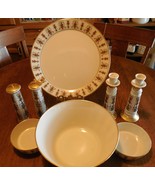 8 pcs vintage Lenox LIDO  - Chop Plate, Lg Bowl, 2 Sm Bowls, S&amp;P mill, C... - £237.40 GBP