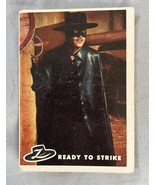 1958 ZORRO TV Show Topps Trading Card #14 Ready To Strike Walt Disney - $114.40 MXN