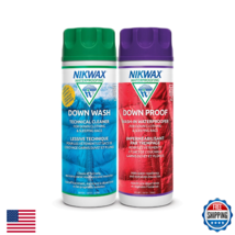 Nikwax Down DuoPack 300ml Wash-In Cleaner &amp; Waterproofing for Down Gear DWR - $43.02