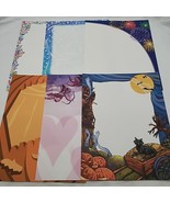 (6) Individual Holiday Scrapbook Paper Halloween Vday Fourth Of July 11&quot;... - $11.87