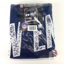 New Englad Patriots Woven Jacquard Throw Official NFL  46&quot; X 59&quot; New - $33.65