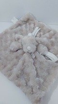 Blankets &amp; Beyond gray puppy swirl baby security blanket pacifier holder... - $9.35