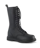 SALE DEMONIA BOLT-300 Mens Unisex Biker Black Buckle Lace Up Calf Ankle ... - €52,83 EUR