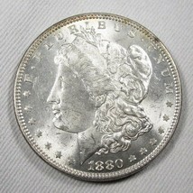 1880-P Error Silver Morgan Dollar VAM 50A CH UNC Coin AH522 - £153.85 GBP