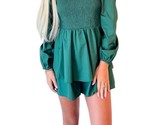 Day + Moon Poplin Game Day Romper Green - $38.66 CAD