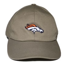 Denver Broncos Strapback Hat Tan NFL Football Adjustable Cap - £11.18 GBP