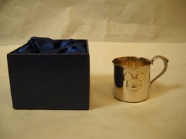 VINTAGE Small METAL Creamer MICKEY MOUSE on Front with BLUE BOX Souvenir - $17.81