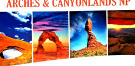 Postcard Arches &amp; Canyonlands Nat&#39; Park iconic views Arches Moab, Utah FREE ship - £3.47 GBP