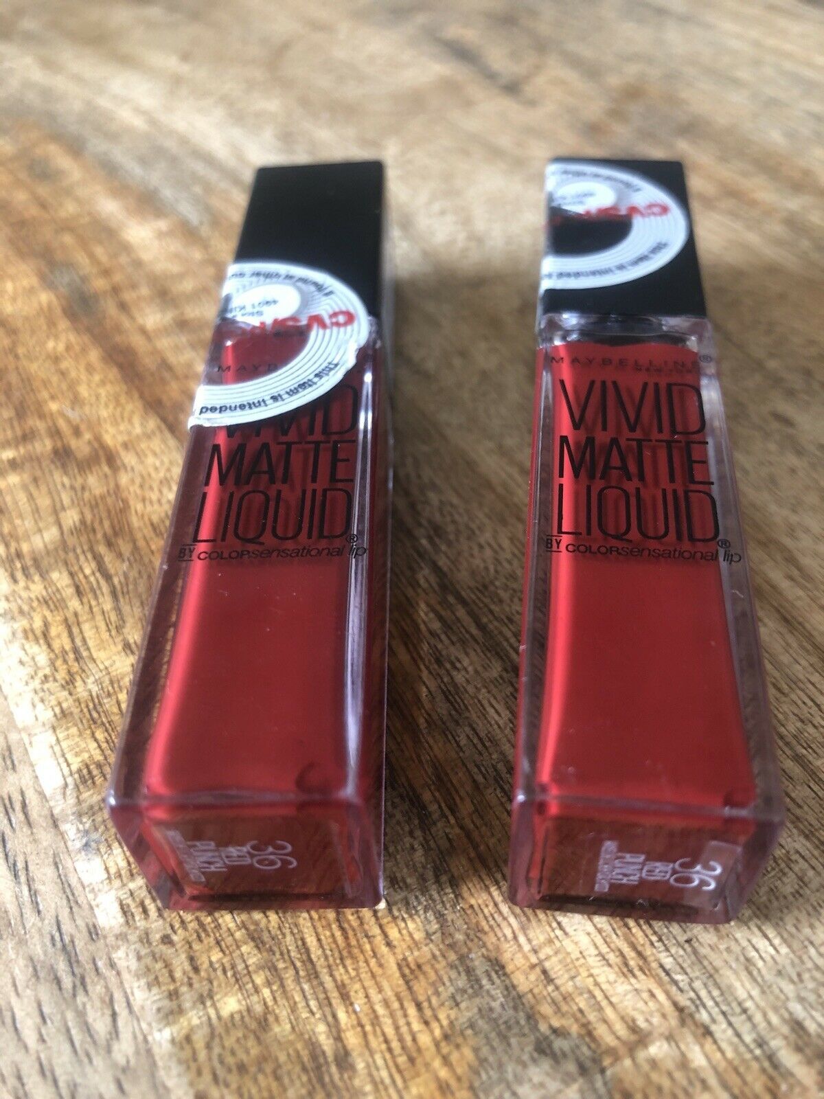 Primary image for (2) Maybelline Color Sensational Vivid Matte Liquid Lipstick #36 Red Punch