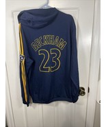 ADIDAS LA Galaxy MLS Soccer HOODIE Sweatshirt Jumper David BECKHAM 23 Si... - $60.78