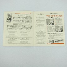 Vintage 1937 Alka-Seltzer Song Book Miles Laboratories Medical Ads &amp; Rad... - $9.99