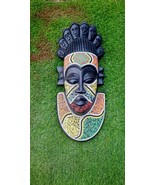 Face tak beaded wooden Mask from Africa,for wall hanging, African wall h... - £116.10 GBP