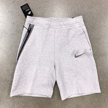 NWT Nike 50 Men&#39;s CJ5488-902 Tech Fleece Shorts Standard Fit Grey Multi ... - £55.11 GBP