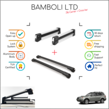 Bamboli 19&quot; Ski Carrier &amp; Black Cross Bar Set For Subaru Forester 08-13 4pcs - £177.18 GBP