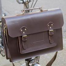 London Craftwork Exclusive Leather Satchel Bag for Brompton Dark Brown S-Bag (Ba - £93.18 GBP+
