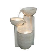 Bowls and Basin Lighted Ceramic Fountain - $279.88