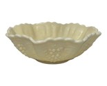 Vintage Imperial Bowl Grape Butter Yellow Custer Glass Scalloped Ruffled... - $42.08