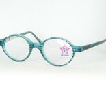 Bi-mini 12 Col. 12 AQUA /BLUE BLACK EYEGLASSES GLASSES FRAME GIRLS 41-16... - $26.73