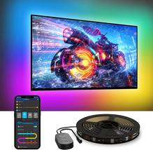 Govee TV LED Backlight, RGBIC TV Backlight for 55-75 inch TVs, Smart LED Lights - £32.34 GBP