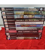 11X Playstation 2 PS2 Video Game Lot Ace Tursmo Hitman MOH Socom Bass Re... - €34,29 EUR