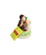 1981 Margaret E. Ray “Curious George” Bunny Rabbit Music Box Carrot Gorh... - $883.75 MXN