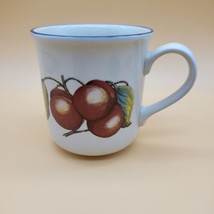 Pier 1 Mug Coffee Cup Staffordshire Tableware England Macintosh Apples - £8.66 GBP