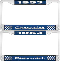 1953 Chevy Chevrolet GM Licensed Front Rear Chrome License Plate Holder Frames - £1,595.06 GBP