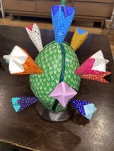 CACTUS ALEBRIJE WITH  FLOWER,   OAXACAN  MEXICO - $461.33 MXN