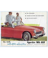 Austin Healey Sprite Mk III Sports Convertible Sales Brochure  - £14.28 GBP
