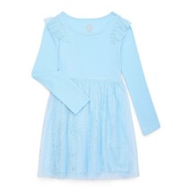 Wonder Nation Girls Long Sleeve Tutu Dress, Blue Size XL(14-16) - $21.77