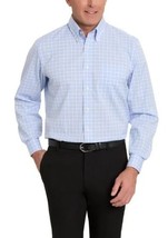 Kirkland Signature Mens Dress Shirt Blue Turquoise Plaid Wrinkle Free No... - $48.99